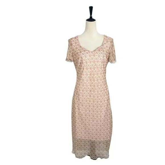 Vintage Cottage Core Prairie Dress Womens Floral Tea Midi Dress Size 12 - Picture 1 of 8